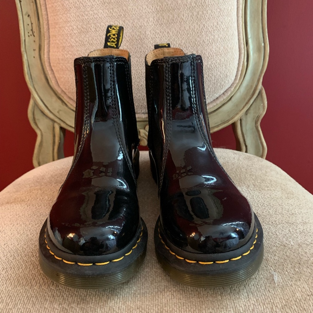 Dr martens patent Chelsea boot